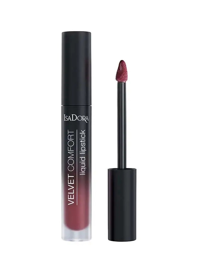 ISADORA Velvet Comfort Liquid Lipstick Red Plum