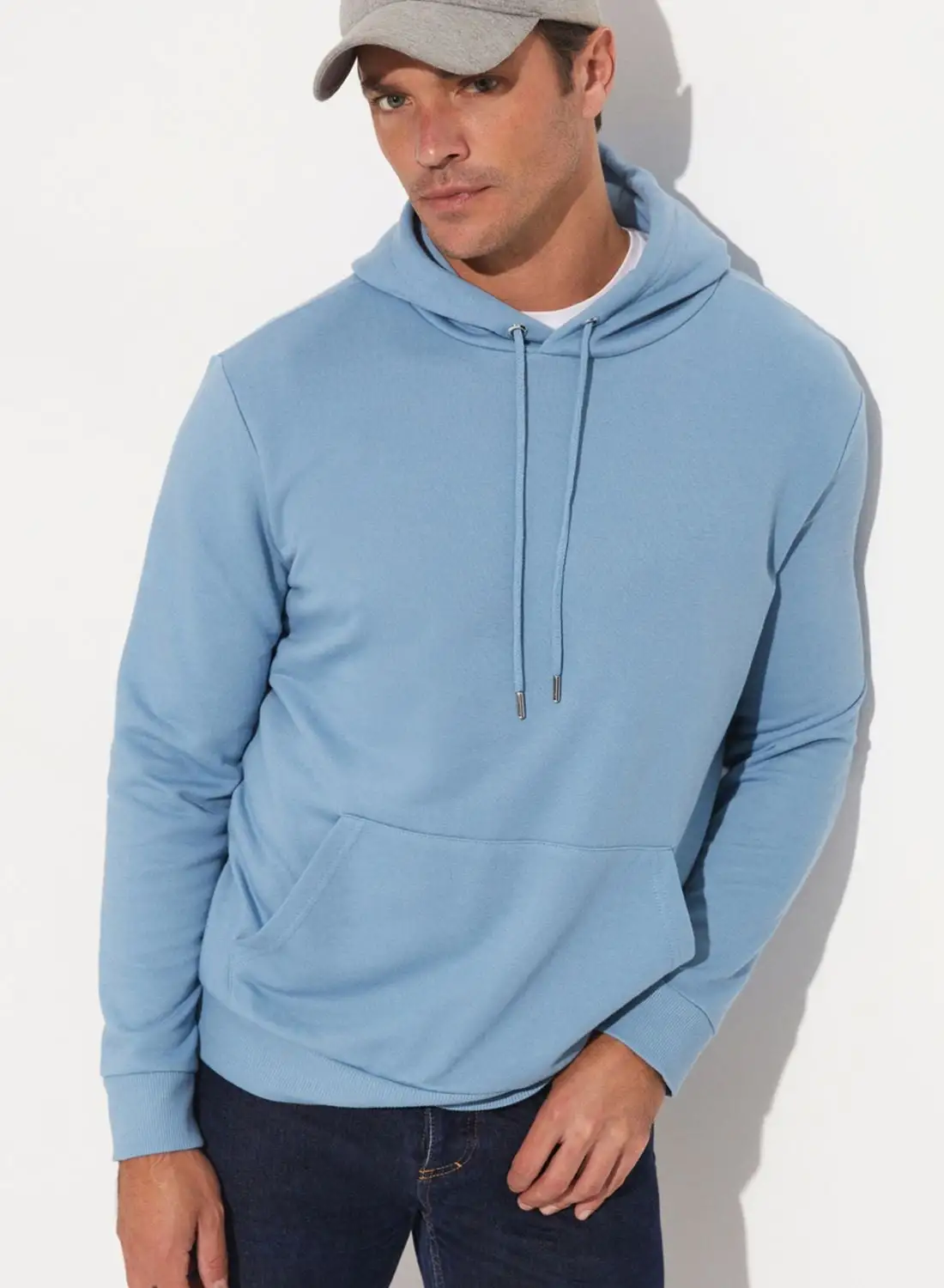 JUNE Casual Kangaroo Pocket Hoodie