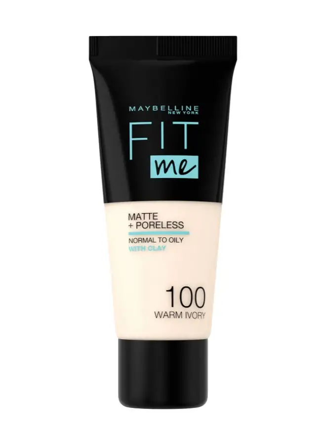 MAYBELLINE NEW YORK Fit Me Matte & Poreless Liquid Foundation 100 Warm Ivory