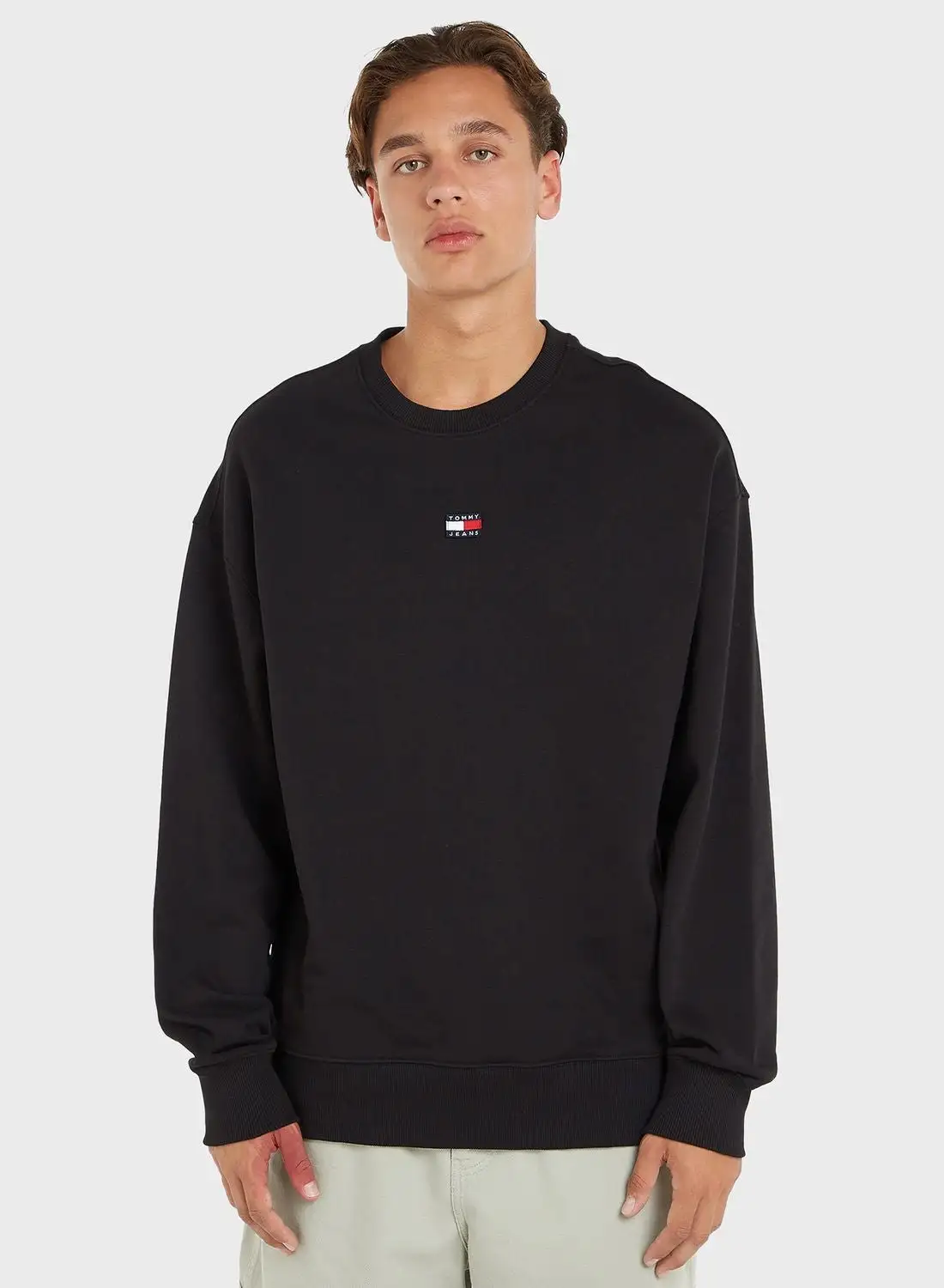 TOMMY JEANS Logo Crew Neck Sweatshirt