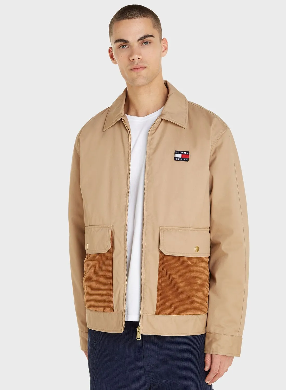 TOMMY JEANS Pocket Detail Zippered Jacket