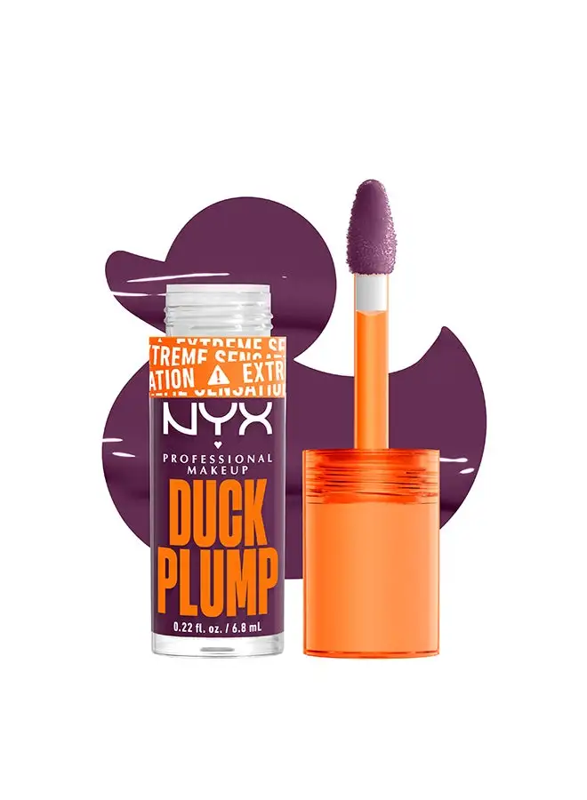 طلاء الشفاه NYX PROFESSIONAL MAKEUP Duck Plump Lip Plumping Lacquer - Pure Plum-P