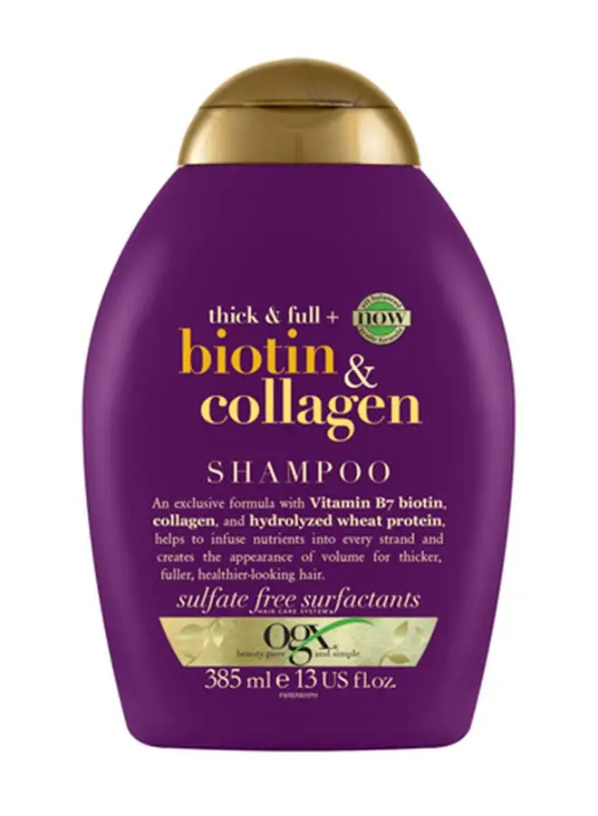 Ogx Biotin And Collagen Shampoo Multicolour 385ml