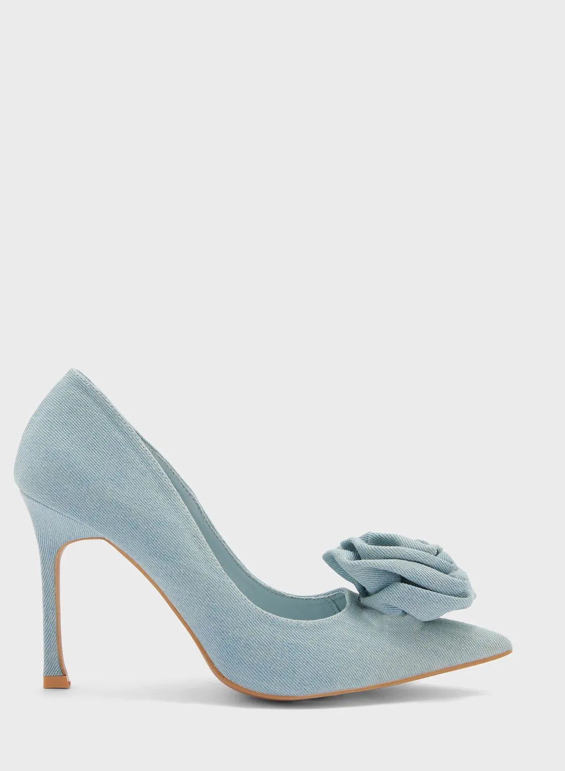 Ginger Denim Petal Pumps