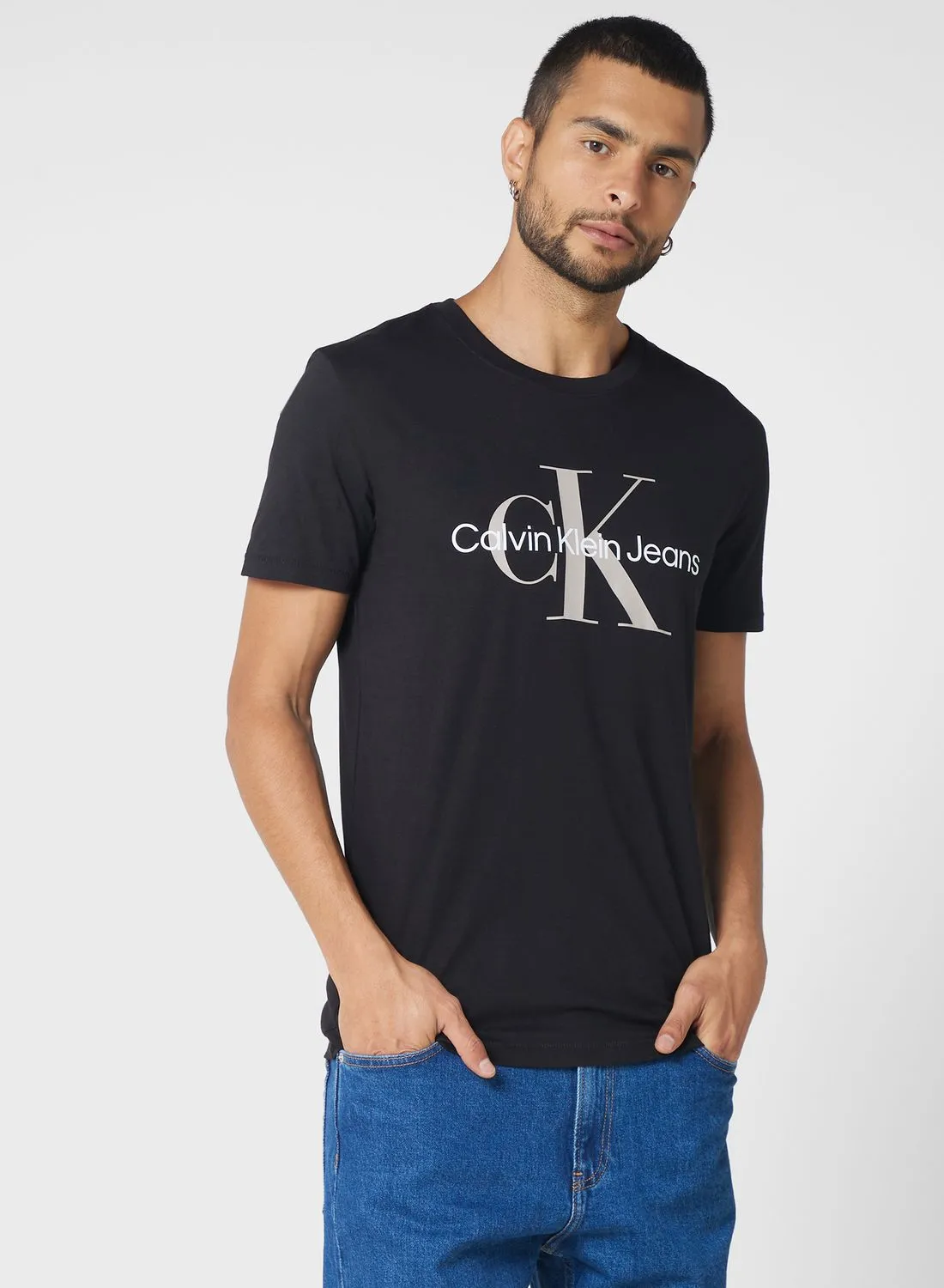 Calvin Klein Jeans Monogram Crew Neck T-Shirt