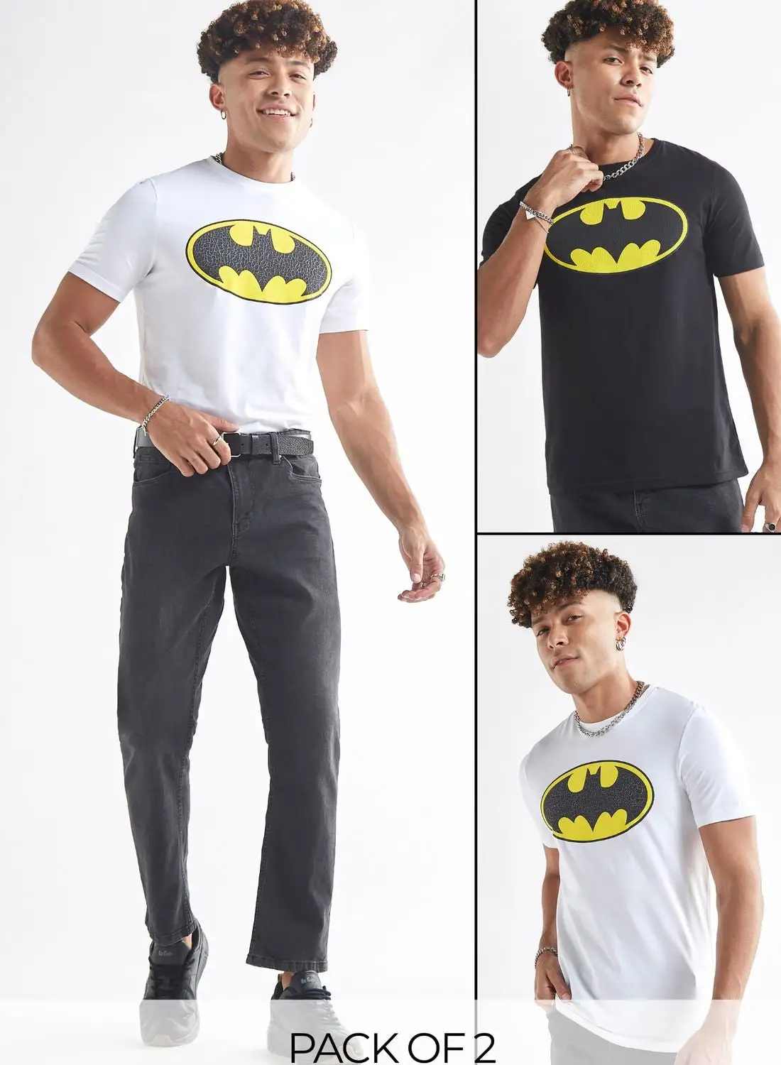 FAV 2 Set Batman Crew Neck T-Shirts