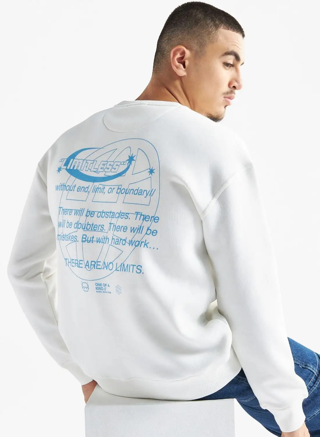 FAV Slogan Crew Neck Sweatshirt