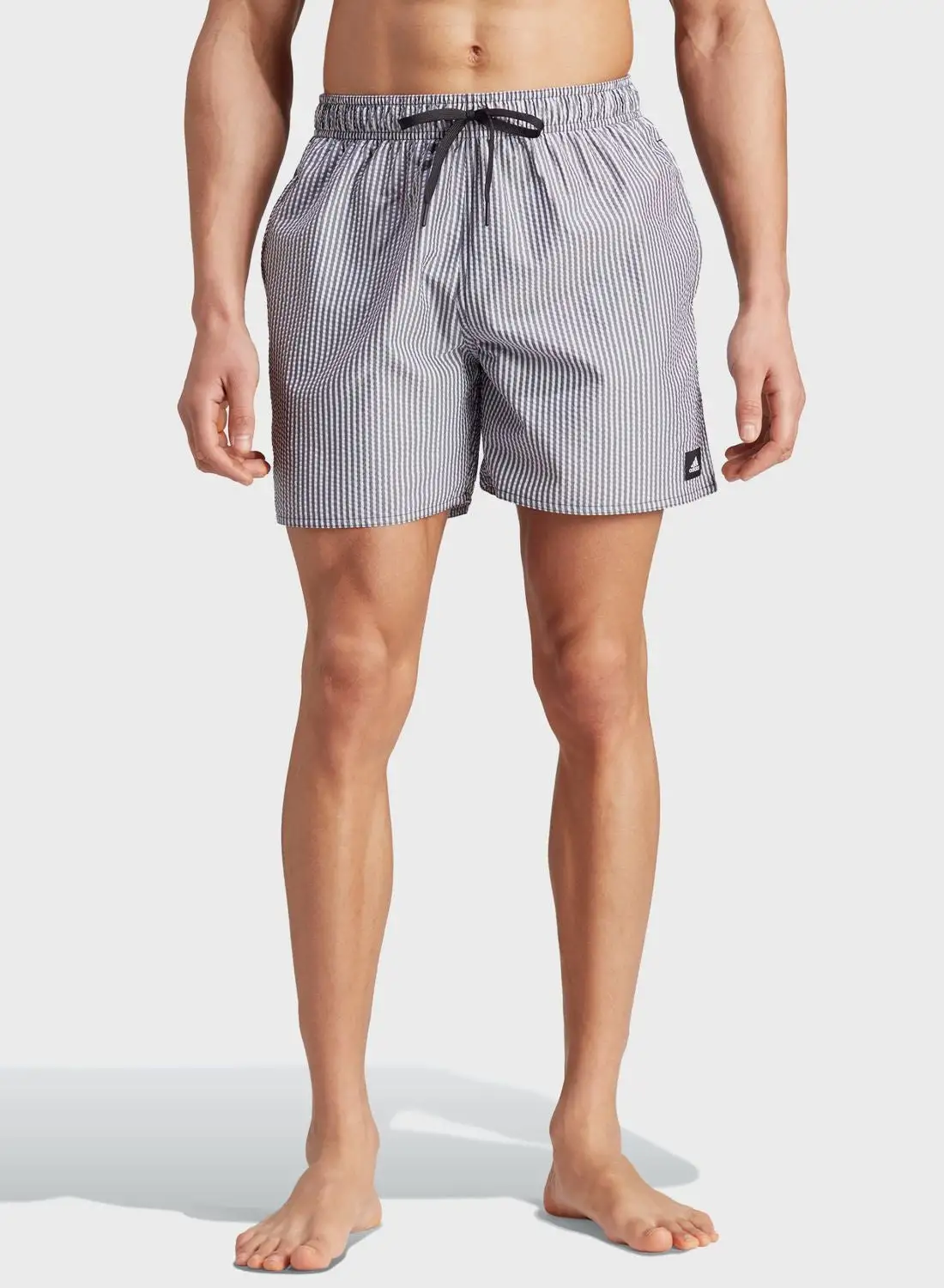 Adidas Stripy Swim Shorts Shorts Length