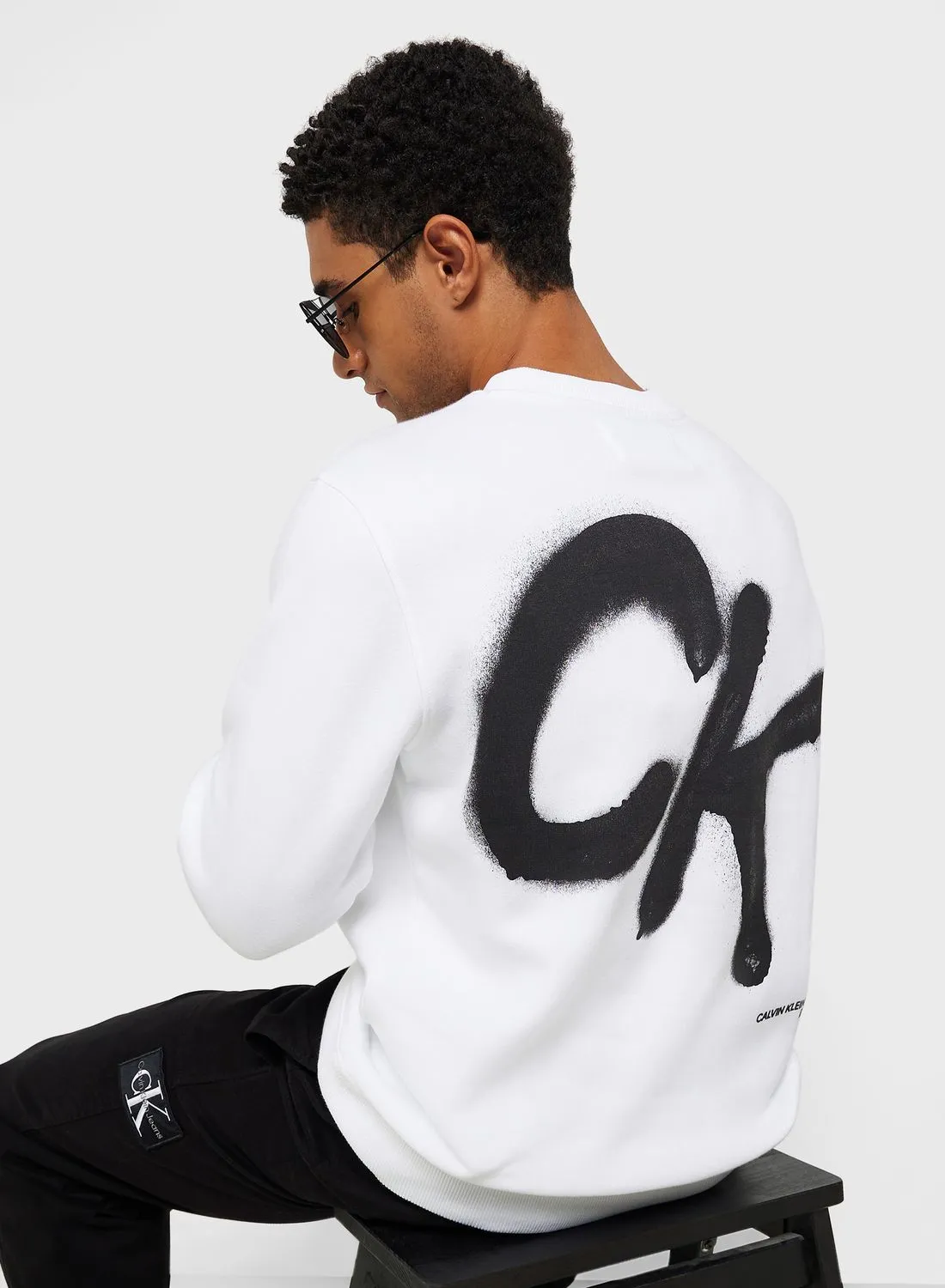 Calvin Klein Jeans Logo Crew Neck Sweatshirt