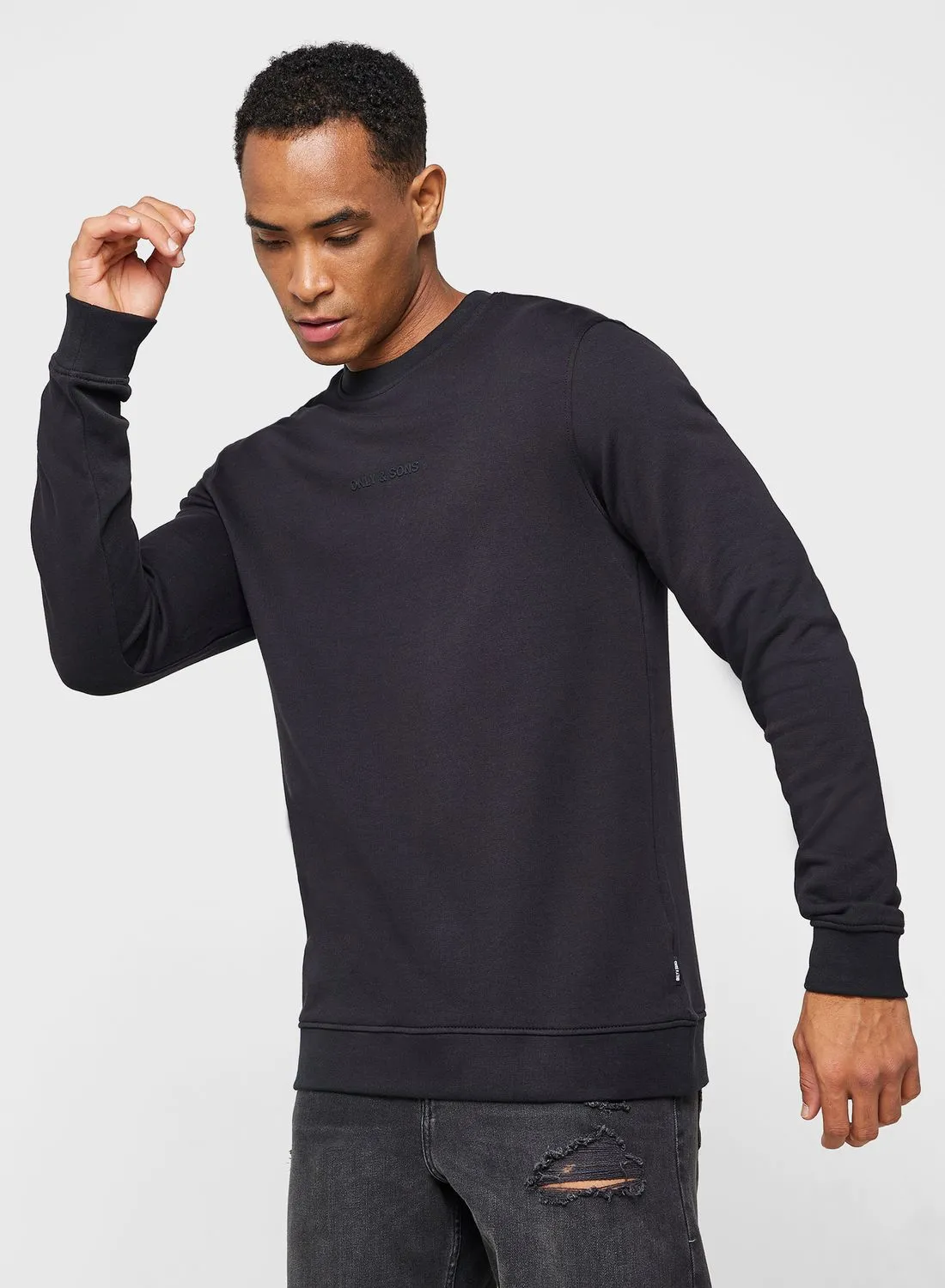 Only & Sons Logo Crew Neck Sweatshirt