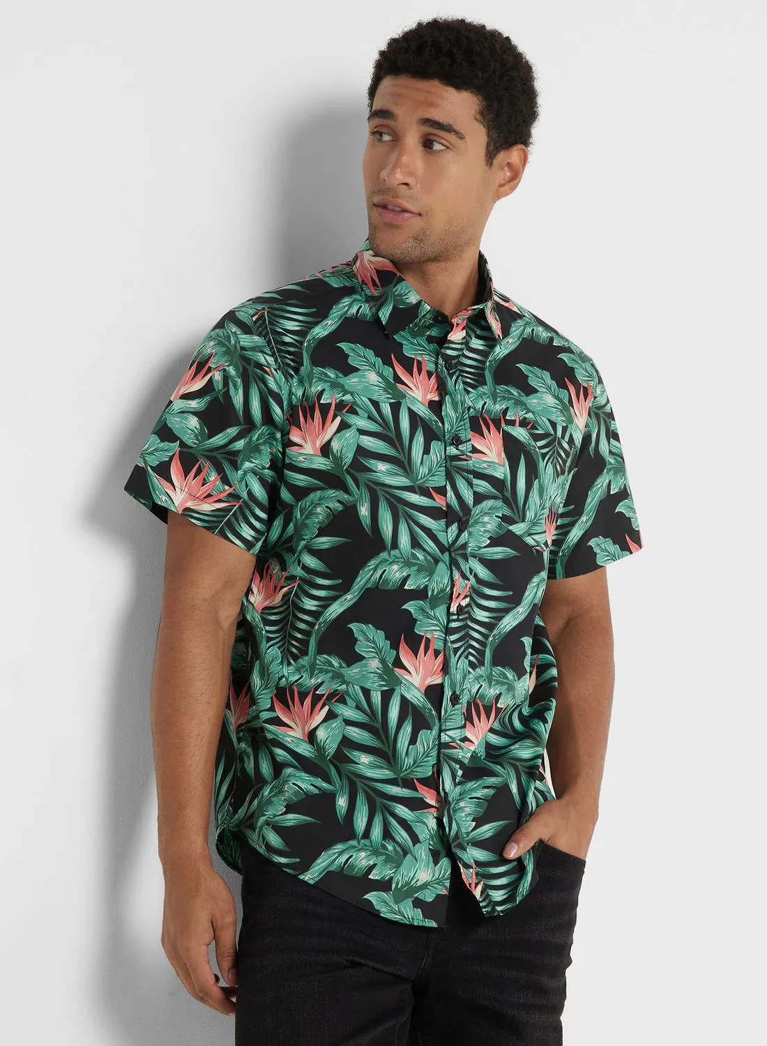 Seventy Five Leaf Print Shirt