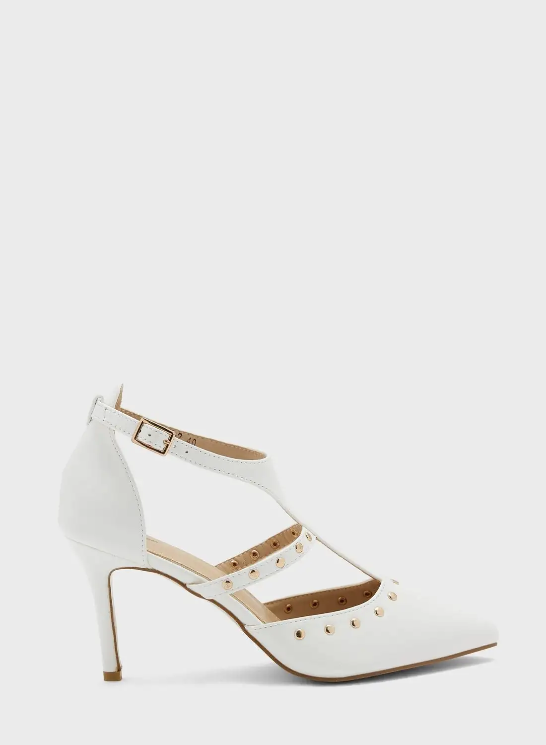 Ginger Stud Detail Ankle Strap Pump