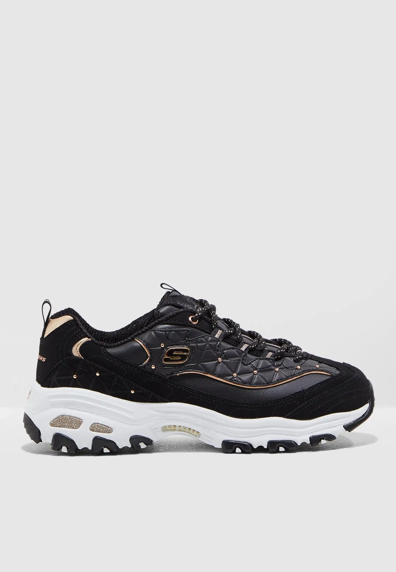 SKECHERS D'Lites Trainers Black