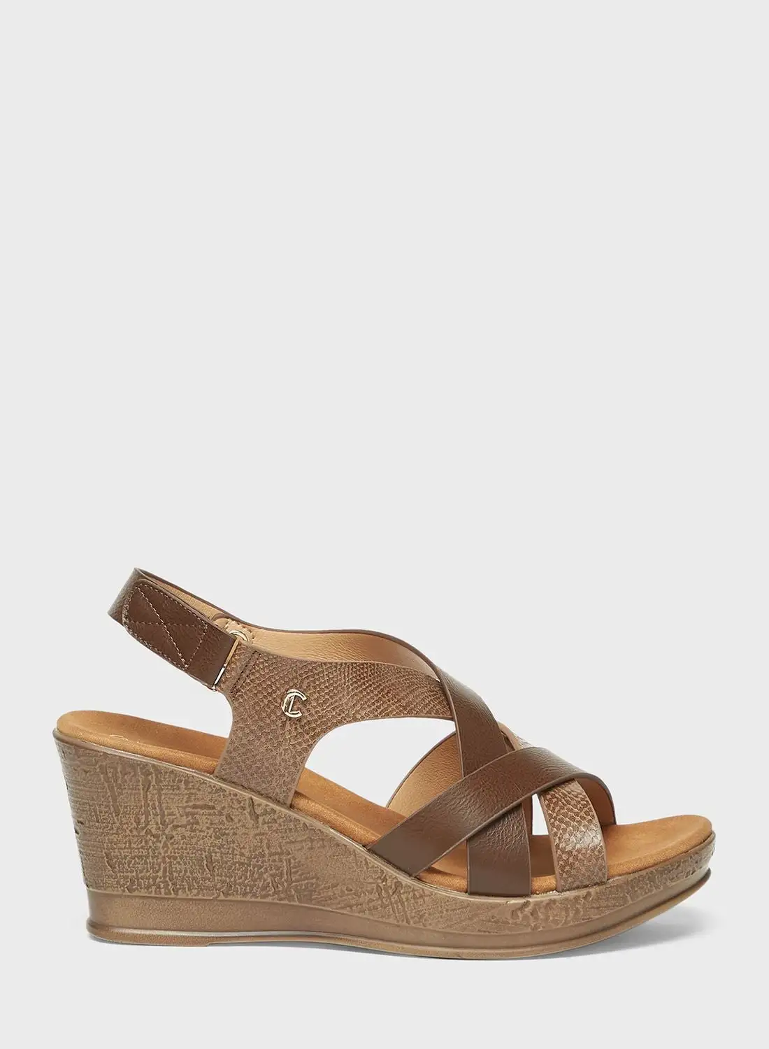 Le Confort Multi Strap Wedge Sandals