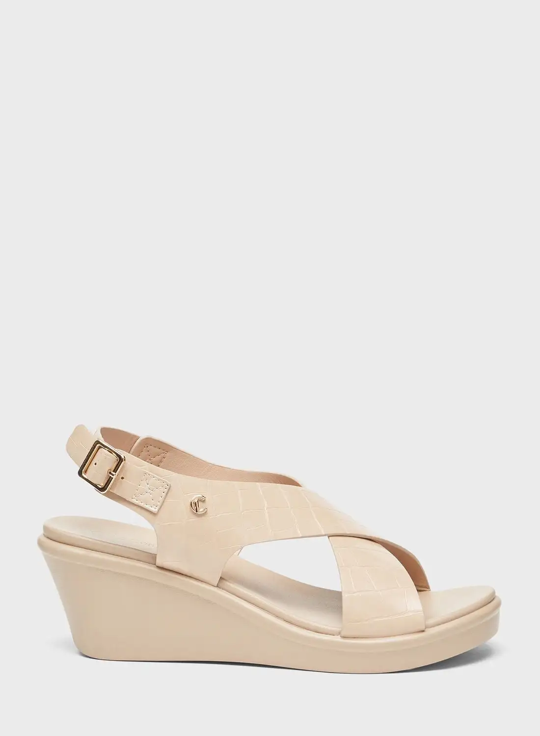 Le Confort Multi Strap Wedge Sandals