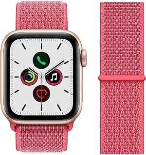 سوار بديل HuHa لجهاز Apple iWatch Series 5/4/3/2/1 42 ​​/ 44mm Hibiscus Pink