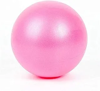 UBOYLI Mini Yoga Pilates Anti Burst and Slip Resistant Ball with Inflatable Straw (Pink, 10in)