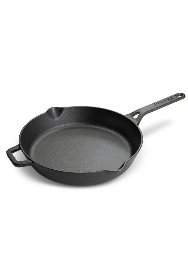 Prestige Prestige Cast Iron Fry Pan 26 cm | Cast Iron Skillet | Induction Frying Pan | Iron Fry Pan |  Pre-Seasoned Cast Iron Cookware PR48889