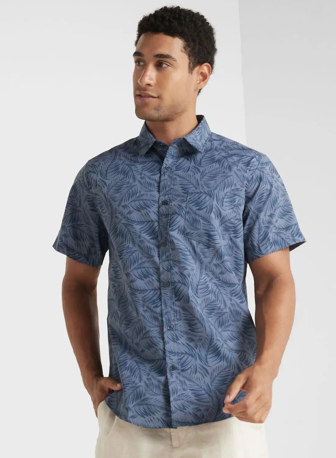 Seventy Five Leaf Print Shirt