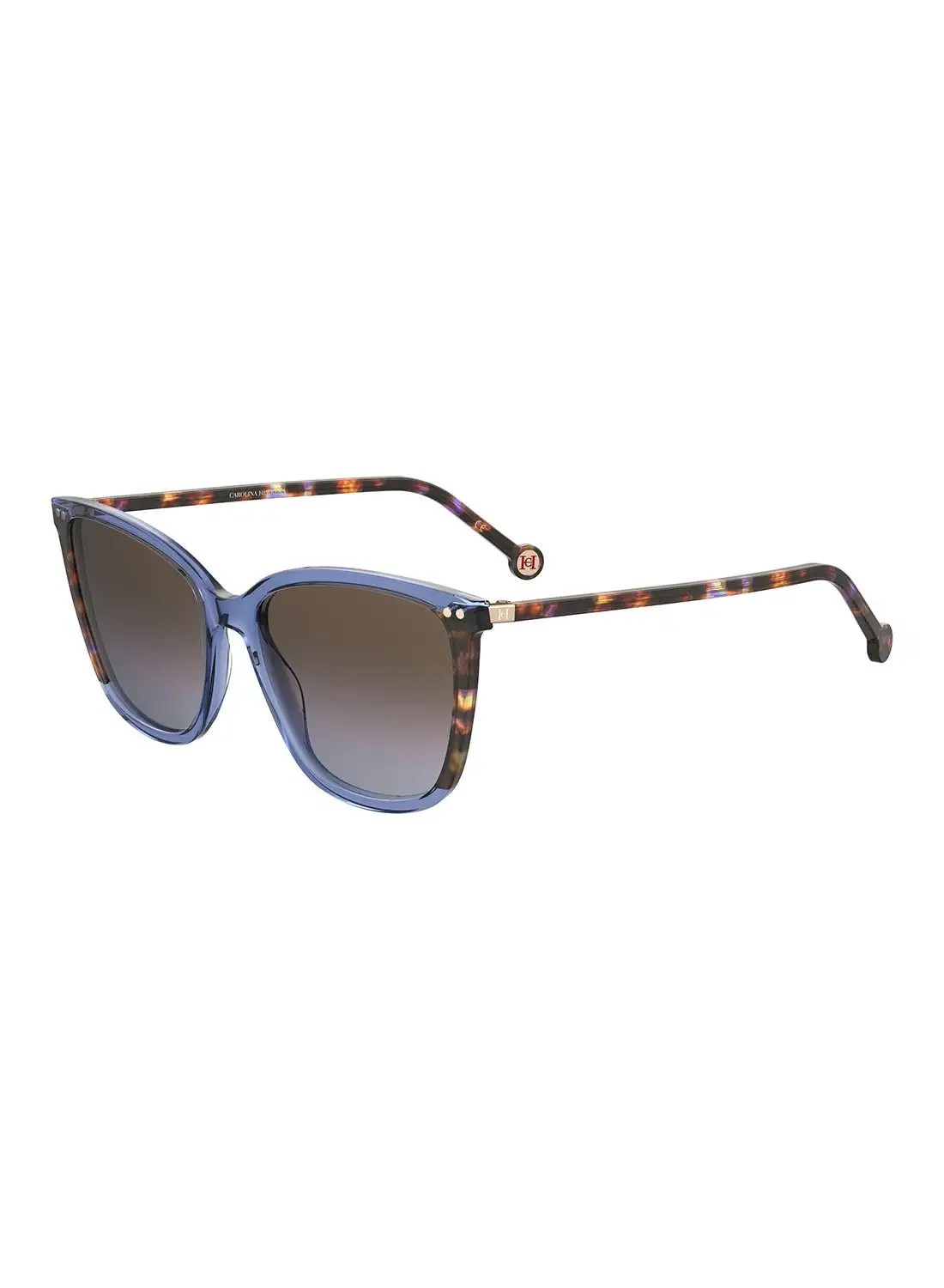 CAROLINA HERRERA Women's UV Protection Square Sunglasses - Her 0245/S Azure Millimeter - Lens Size: 55 Mm