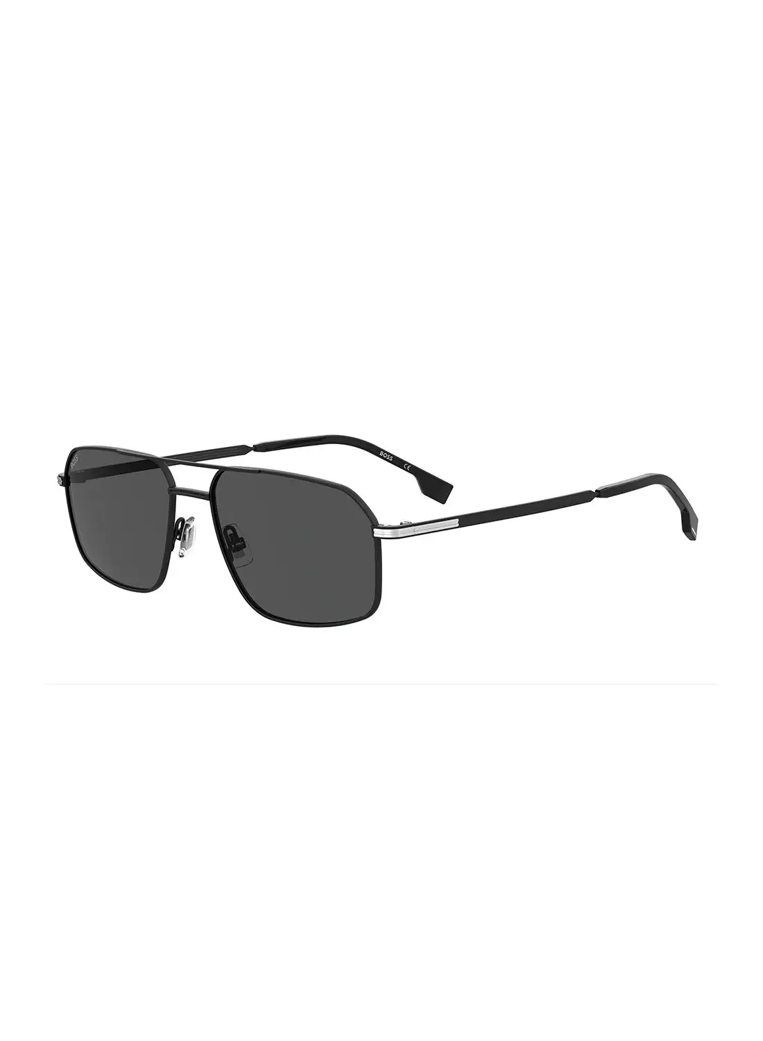 HUGO BOSS Men's UV Protection Navigator Sunglasses - Boss 1603/S Black Millimeter - Lens Size: 58 Mm