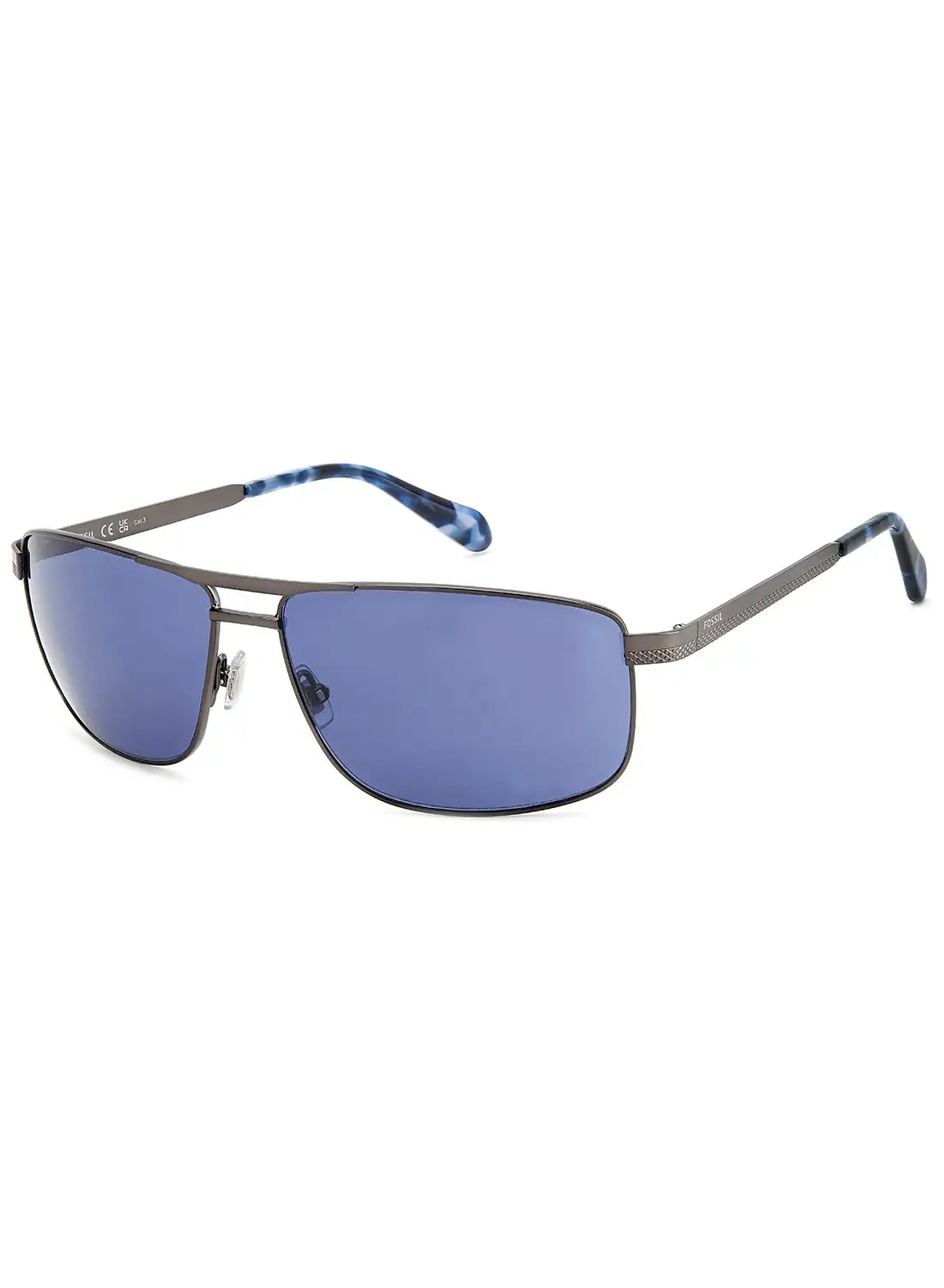 FOSSIL Men's UV Protection Rectangular Sunglasses - Fos 2141/S Grey Millimeter - Lens Size: 63 Mm