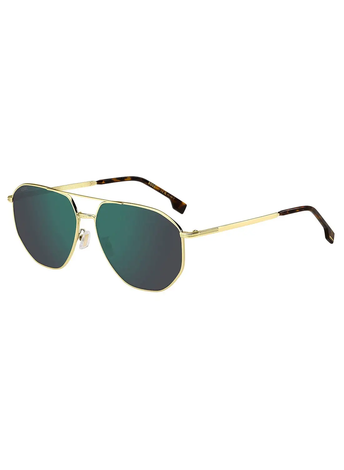 HUGO BOSS Men's UV Protection Navigator Sunglasses - Boss 1612/F/Sk Gold Millimeter - Lens Size: 61 Mm