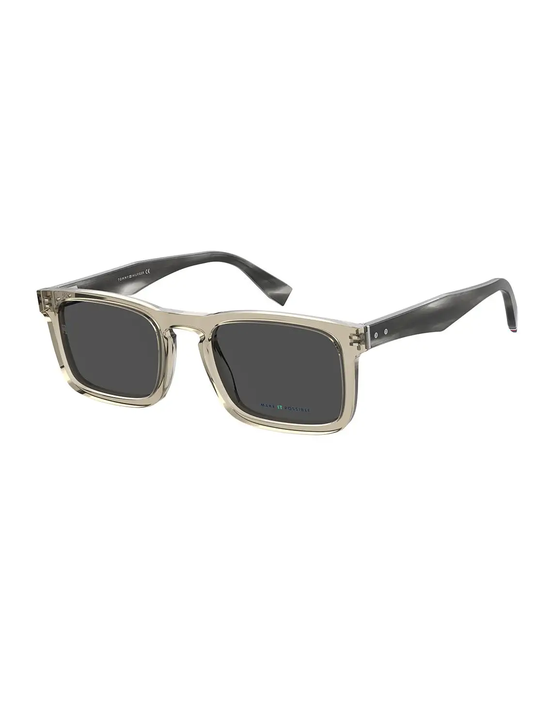 TOMMY HILFIGER Men's UV Protection Rectangular Sunglasses - Th 2068/S Beige Millimeter - Lens Size: 54 Mm