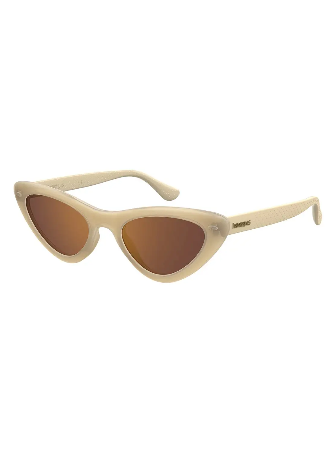 havaianas Women's UV Protection Cat Eye Sunglasses - Pipa Beige Millimeter - Lens Size: 53 Mm