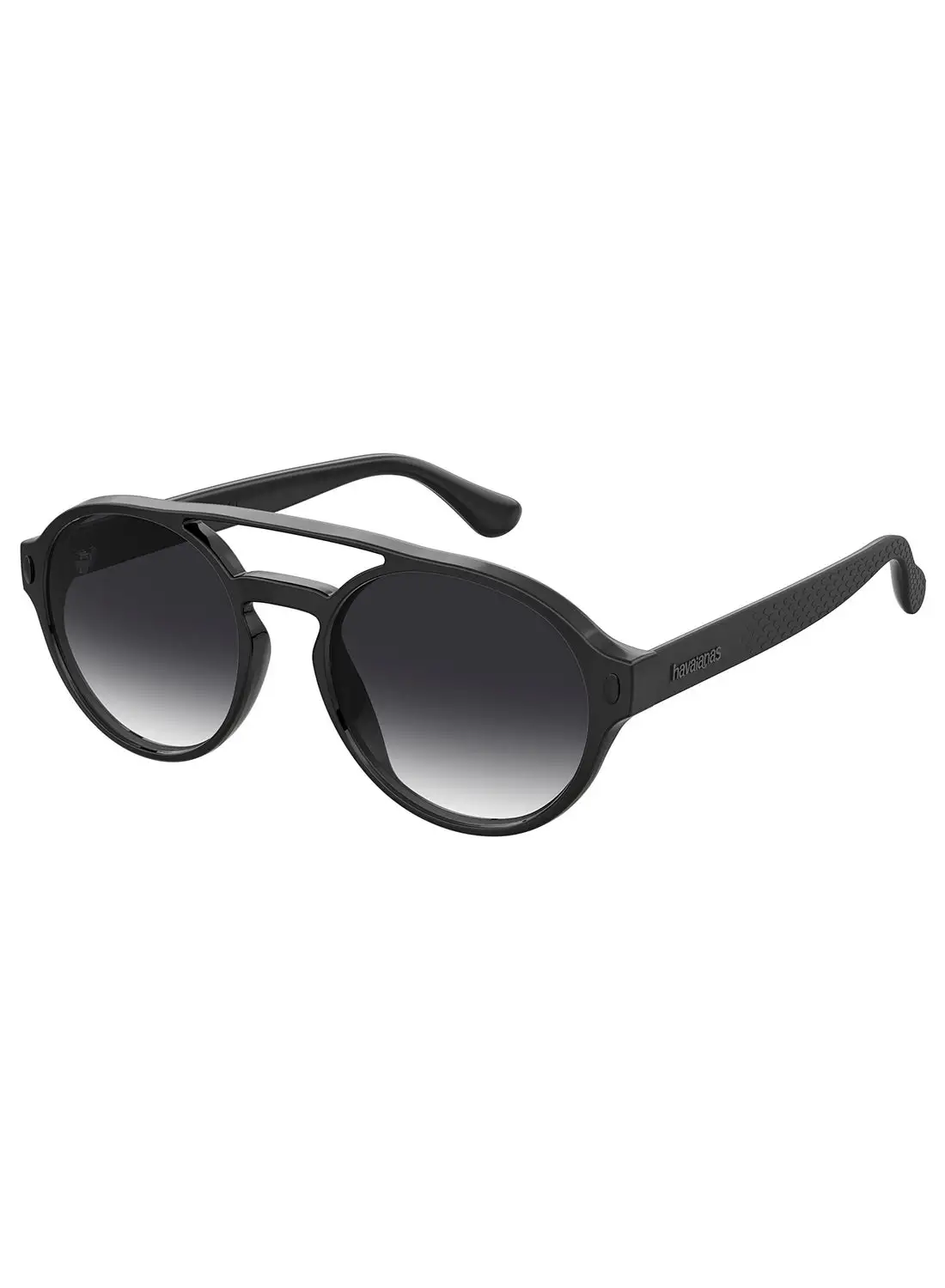 havaianas Unisex UV Protection Round Sunglasses - Sancho Black Millimeter - Lens Size: 53 Mm