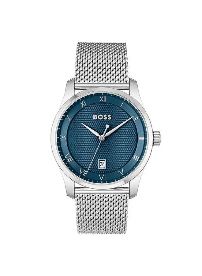 HUGO BOSS Men's Analog Round Shape Stainless Steel Wrist Watch 1514115 - 41 Mm