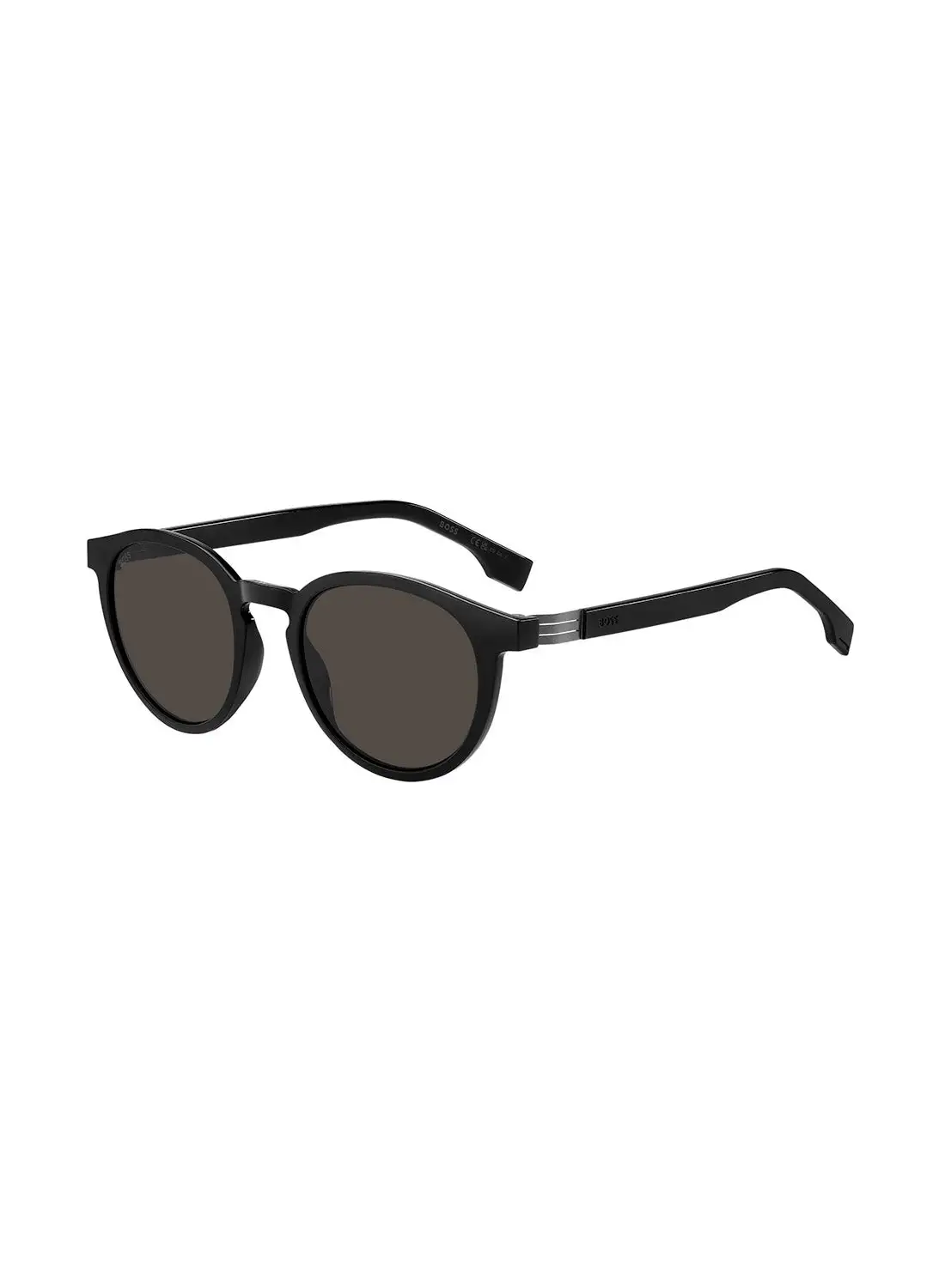 HUGO BOSS Men's UV Protection Oval Sunglasses - Boss 1575/S Black Millimeter - Lens Size: 51 Mm