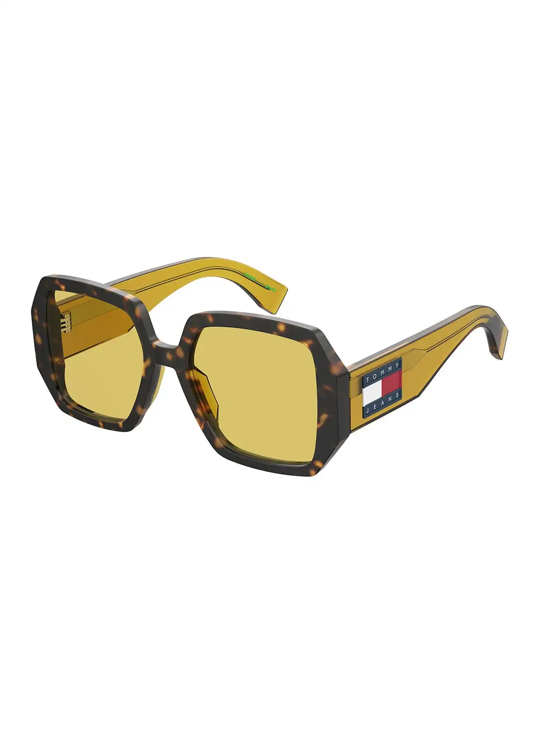 TOMMY HILFIGER Unisex UV Protection Square Sunglasses - Tj 0095/G/S Yellow Millimeter - Lens Size: 55 Mm