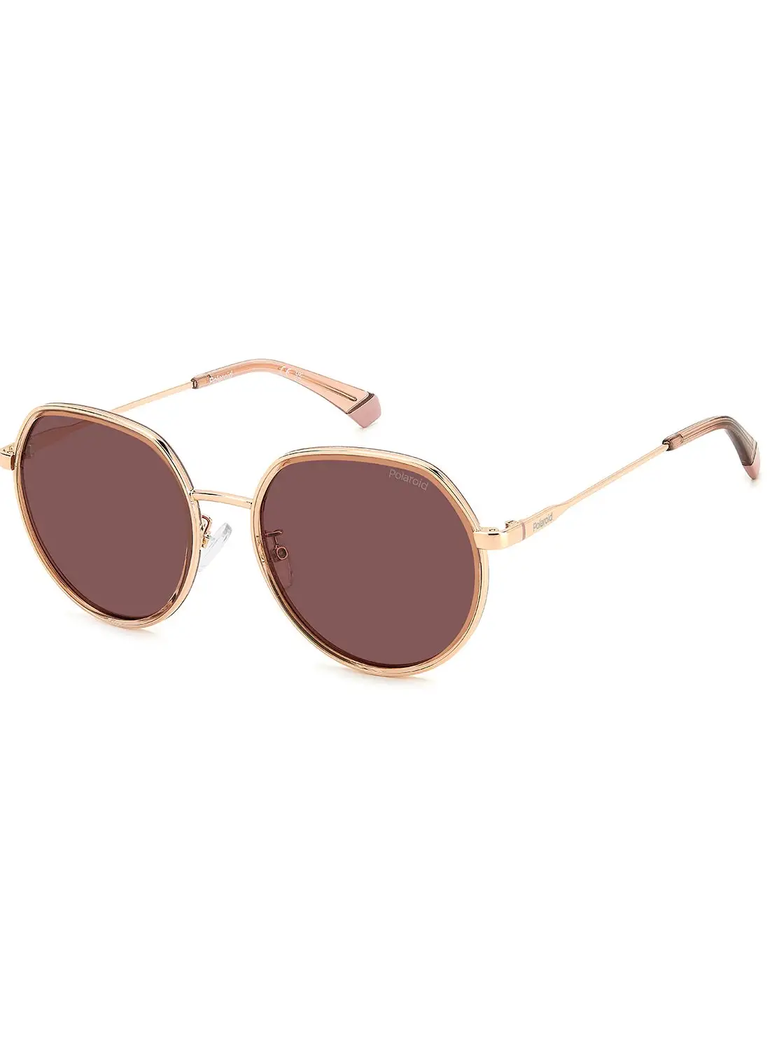 Polaroid Unisex Polarized Oval Sunglasses - Pld 4160/G/S/X Gold Millimeter - Lens Size: 55 Mm