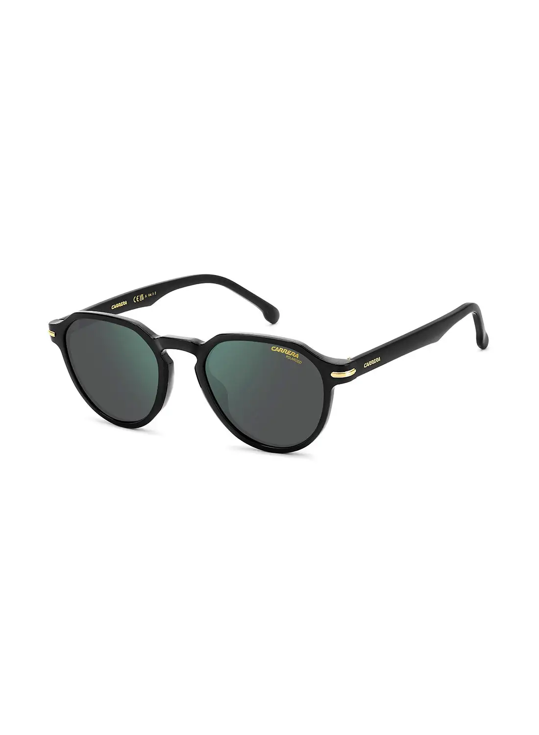 Carrera Unisex Polarized Round Sunglasses - Carrera 314/S Black Millimeter - Lens Size: 50 Mm