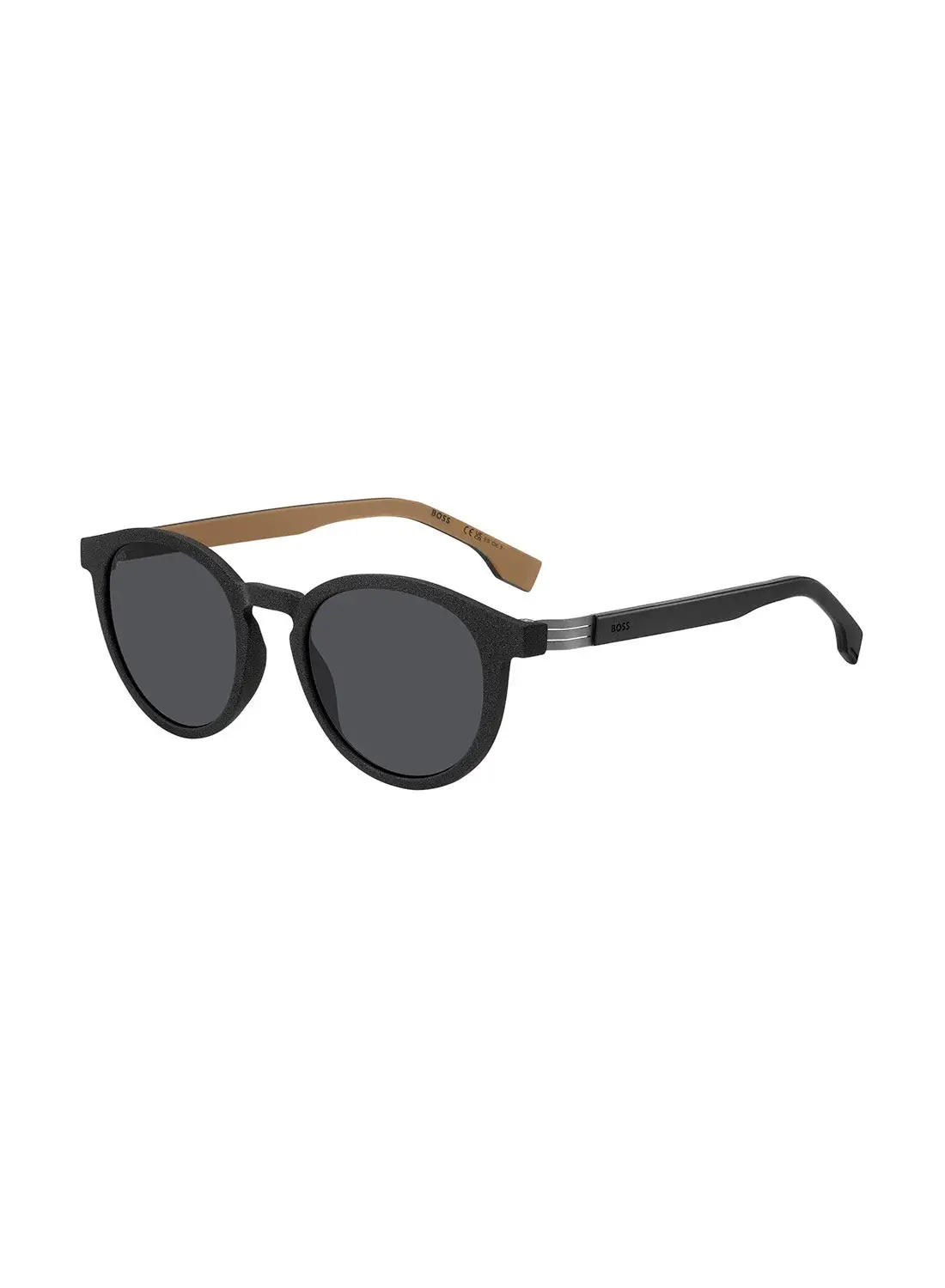 HUGO BOSS Men's UV Protection Oval Sunglasses - Boss 1575/S Black Millimeter - Lens Size: 51 Mm