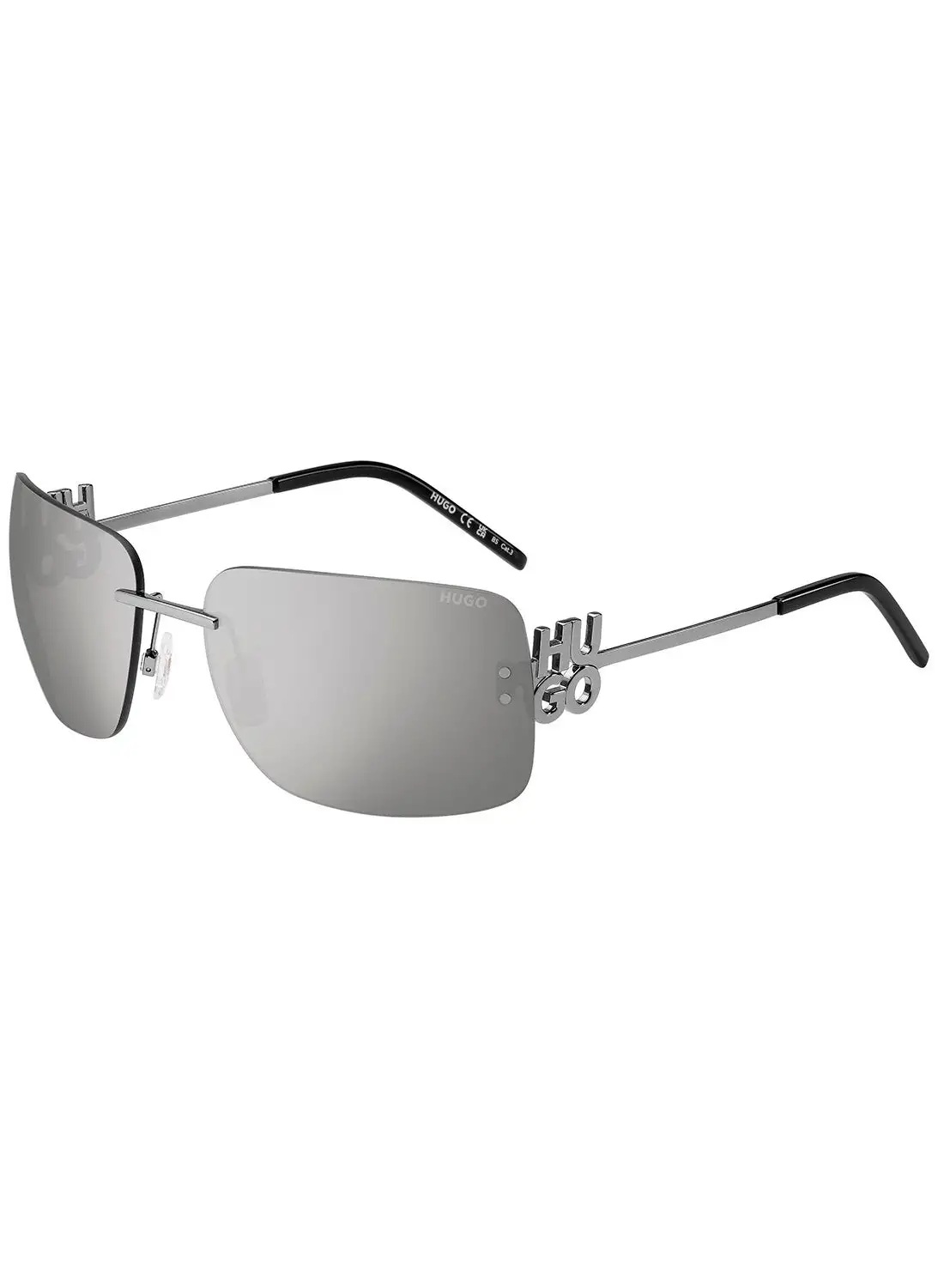 HUGO Unisex UV Protection Rectangular Sunglasses - Hg 1280/S Grey Millimeter - Lens Size: 63 Mm