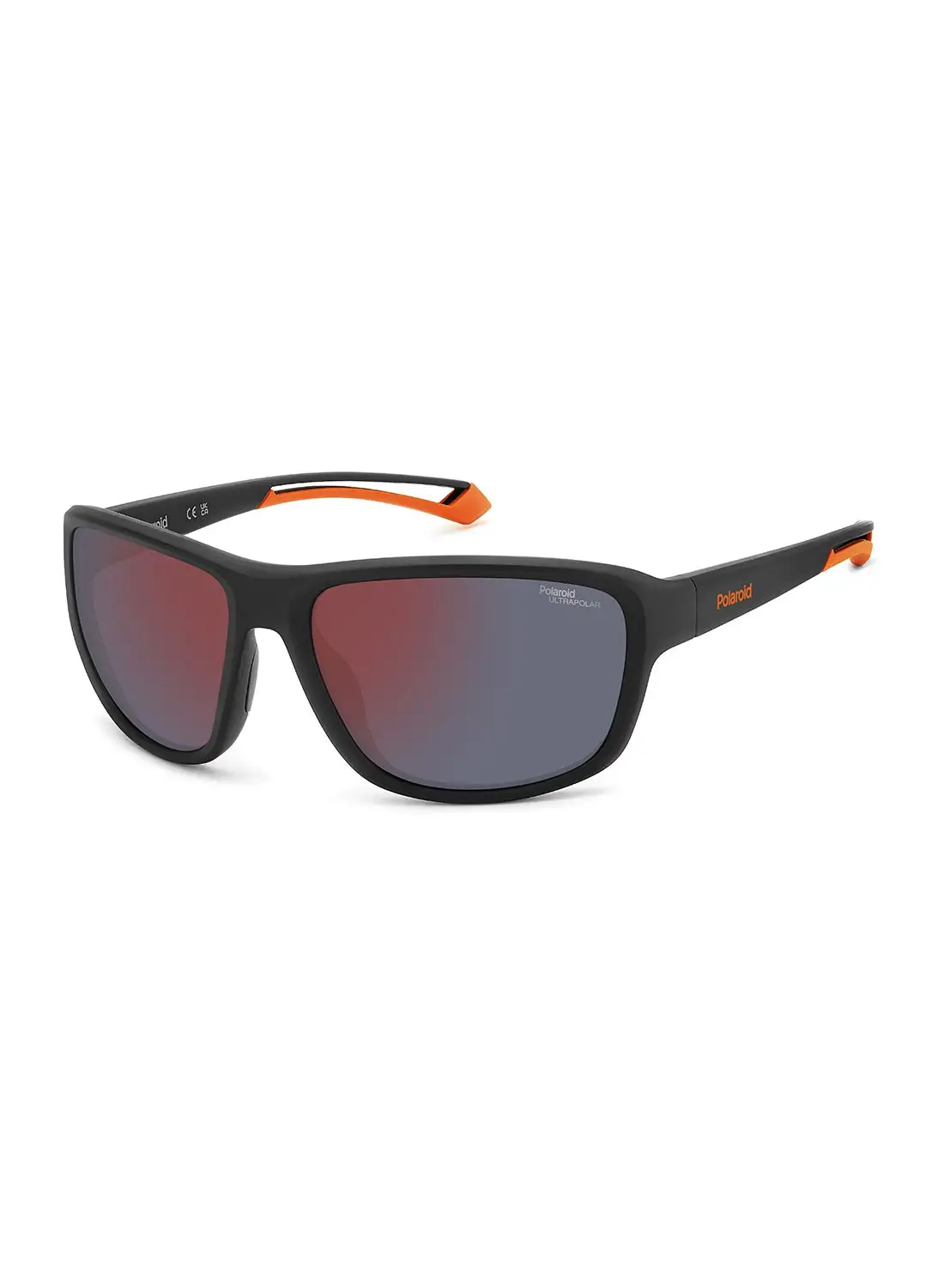 Polaroid Unisex Polarized Rectangular Sunglasses - Pld 7049/S Black Millimeter - Lens Size: 62 Mm