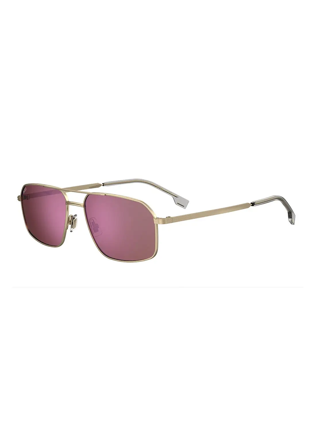 HUGO BOSS Men's UV Protection Navigator Sunglasses - Boss 1603/S Gold Millimeter - Lens Size: 58 Mm