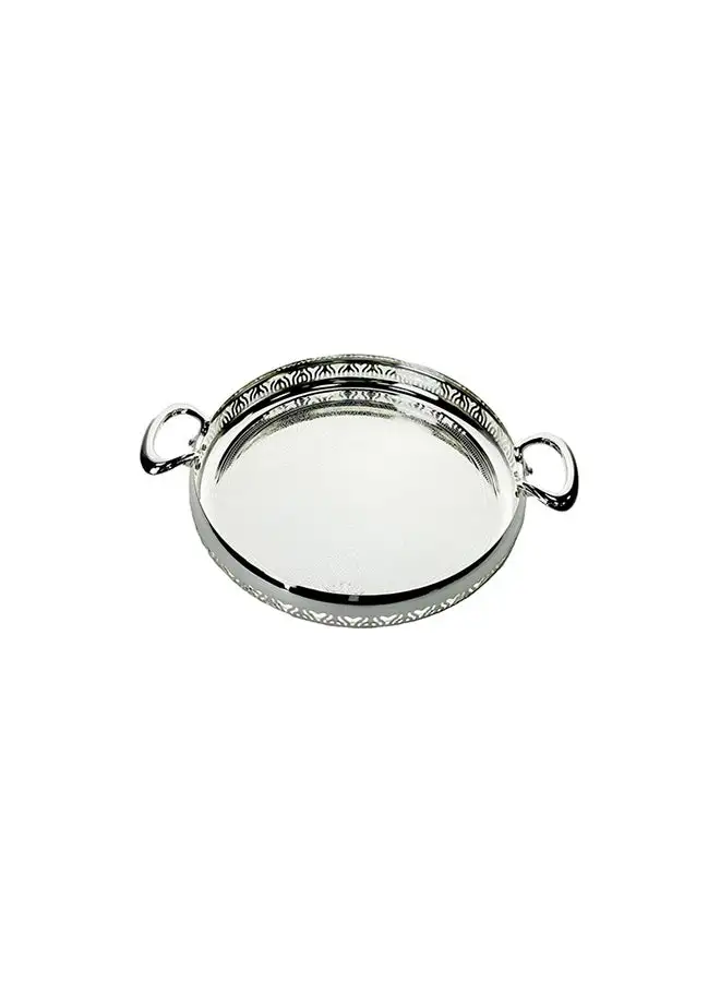 ZOLTEN Silverplated Medium Size Round Tray