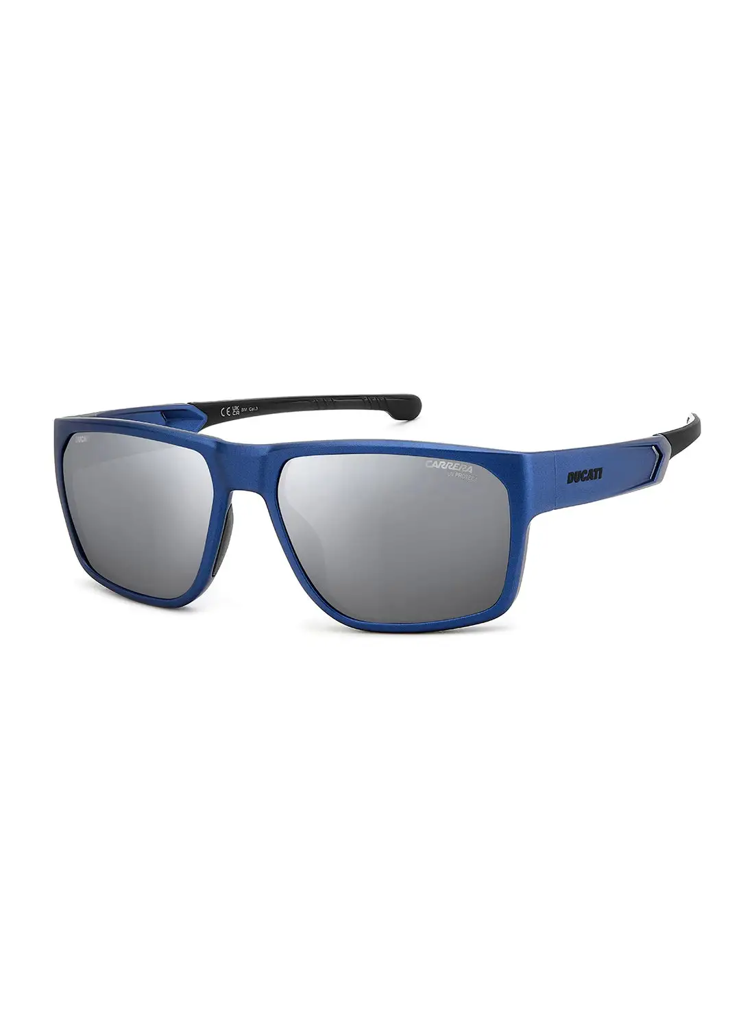 Carrera Men's UV Protection Rectangular Sunglasses - Carduc 029/S Blue Millimeter - Lens Size: 59 Mm