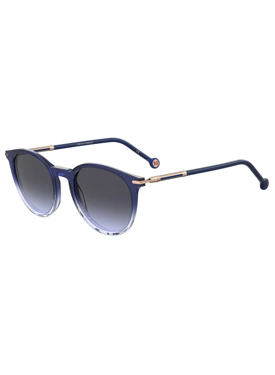 CAROLINA HERRERA Women's UV Protection Oval Sunglasses - Her 0230/S Blue Millimeter - Lens Size: 52 Mm