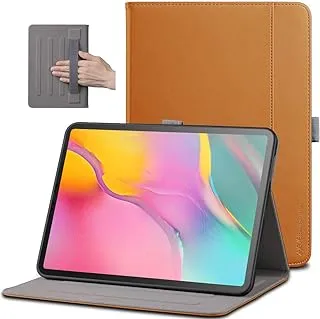 X-level Case for Samsung Galaxy Tab A 10.1 inch Tablet 2019 -T510 & T515 Premium PU Leather Protective Stand Cover with Multiple Viewing Angles, Card Pocket and Pencil Holder - Brown