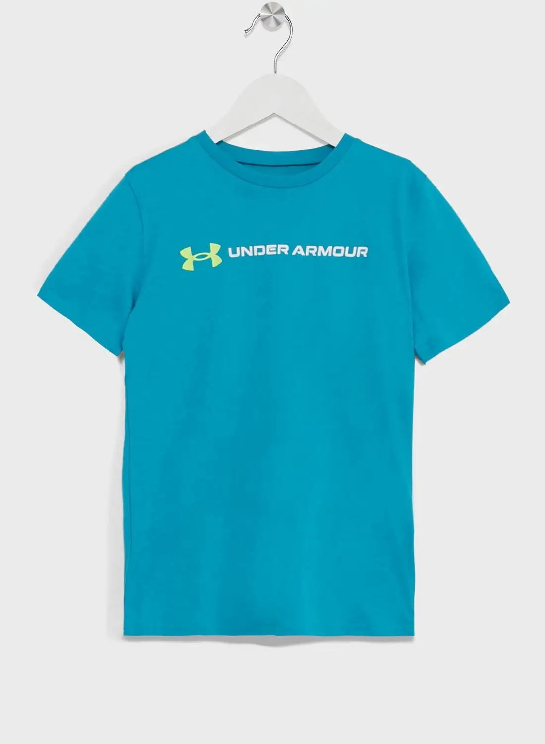 UNDER ARMOUR Boys' Wordmark Logo Short Sleeve T-shirt