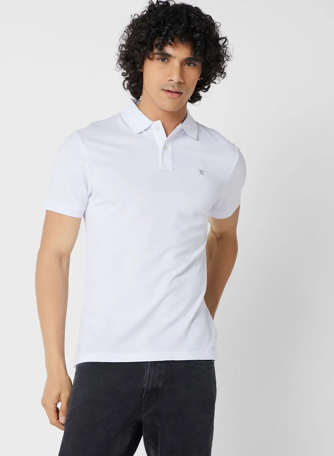 Hackett Logo Slim Fit Polo