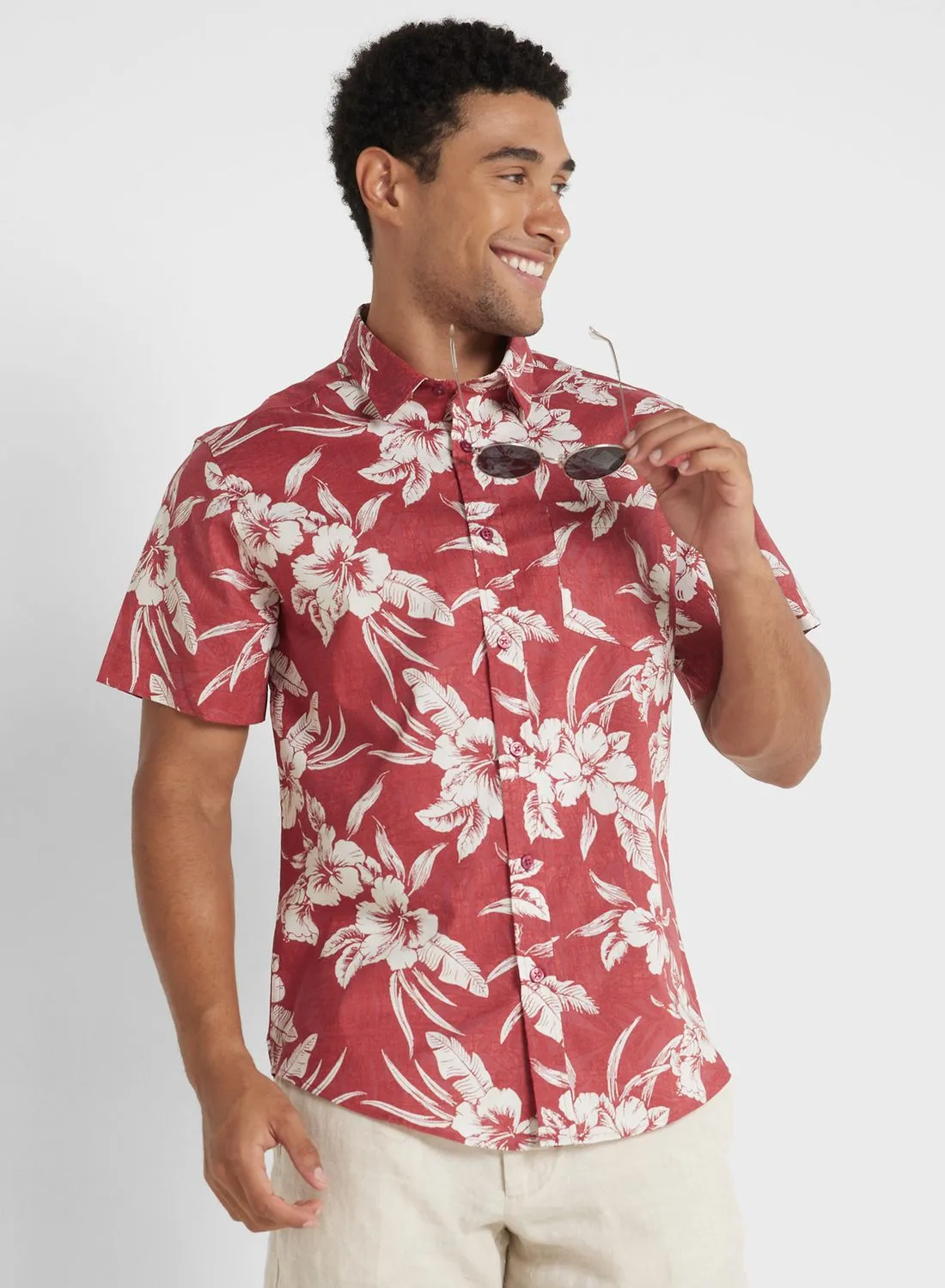 Seventy Five Leaf Print Shirt