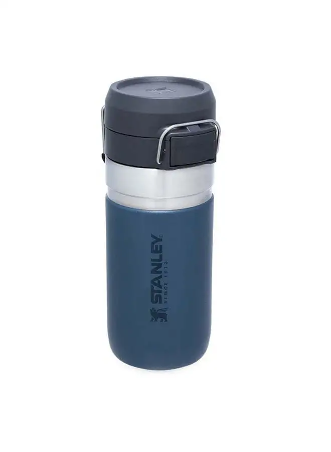 Stanley Quick Flip Water Bottle .47L / 16OZ Abyss – Leakproof | Stainless Steel Water Bottle | Push Button Locking Lid | BPA FREE | Cup Holder Compatible | Dishwasher safe | Lifetime Warranty