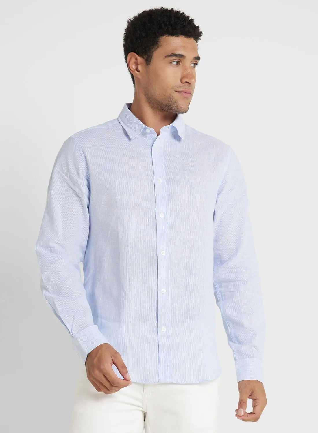 Robert Wood Long Sleeve Stripe Shirt