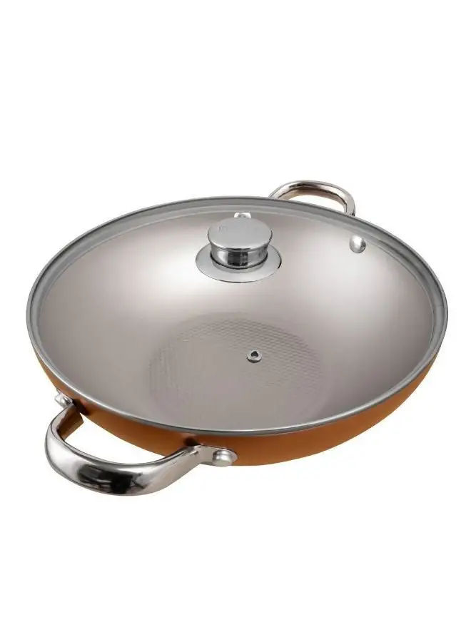 Prestige Prestige Ultra 28Cm Kadai With Glass Lid And Pan Holder