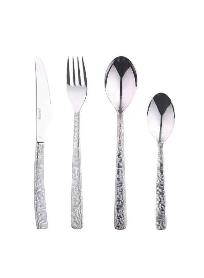 BERGNER 24-Piece Lyon Stainless Steel Cutlery Set